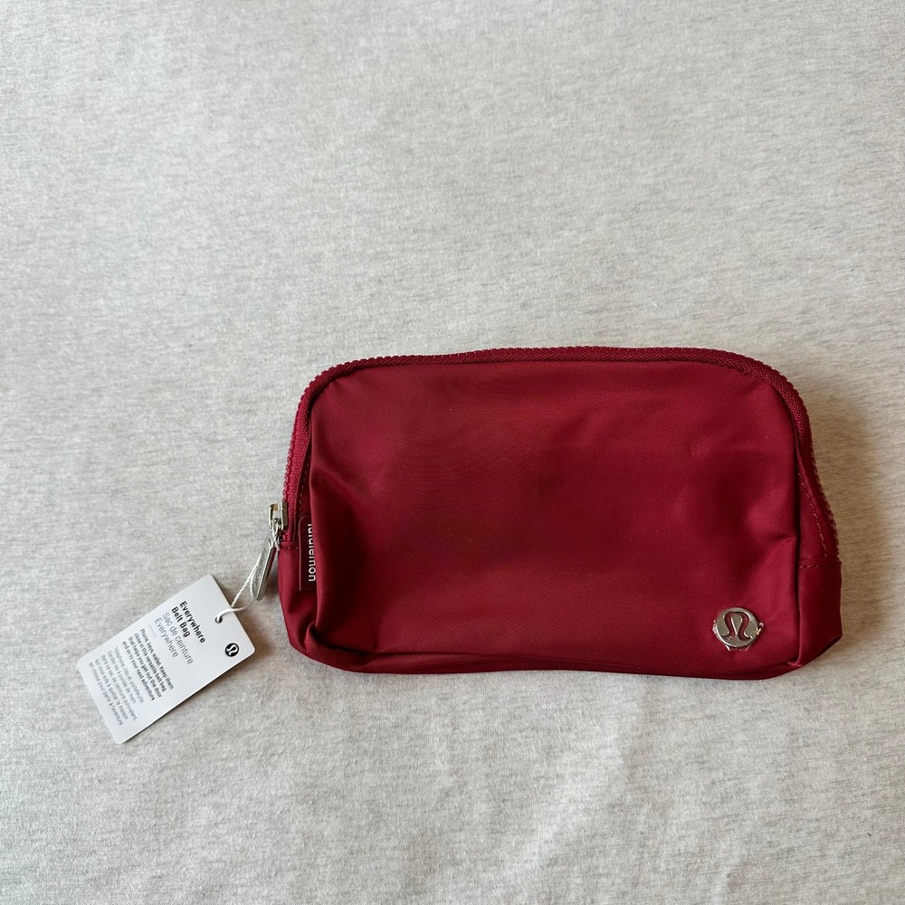 lululemon Everywhere Belt Bag 1L Dark Red Nylon Crossbody Fanny Pack NEW